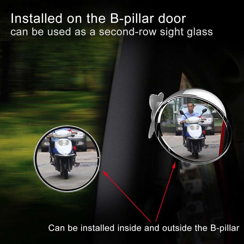 3R-045 Auxiliary Rear View Mirror Car Adjustable Blind Spot Mirror Wide Angle Auxiliary Side Mirror