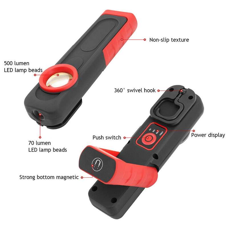 Car Portable USB Chargeable LED Work Inspection Light