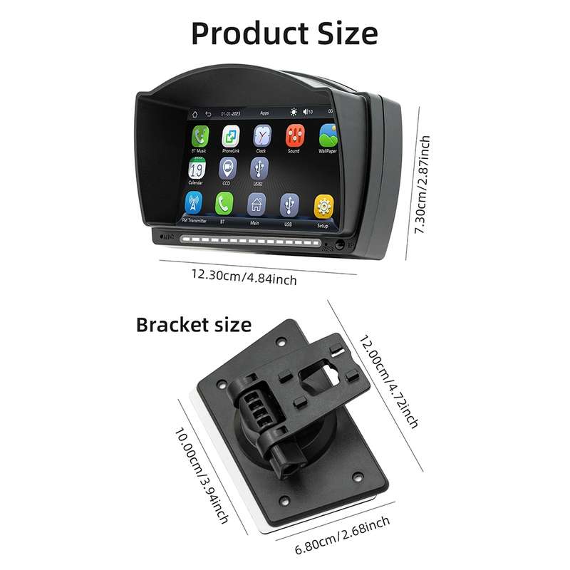 B5540 4.7 inch Allwinner Melis F133 Car MP5 Player, Support iOS CarPlay / Android Auto / BT / USB /