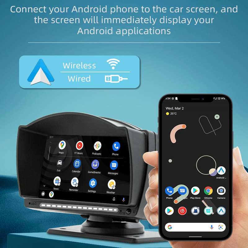 B5540 4.7 inch Allwinner Melis F133 Car MP5 Player, Support iOS CarPlay / Android Auto / BT / USB /