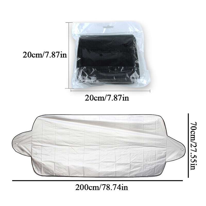 BY-689 Car Sunshine Frost Snow Protect Front Windshield Cover, Size: 200x70cm