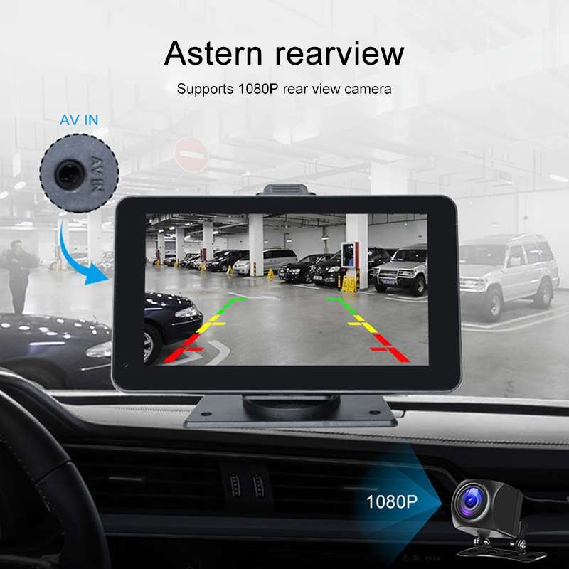P703S 7 inch Wireless CarPlay Car Navigator Smart Driving Recorder
