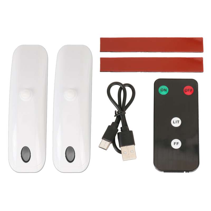 H901 2pcs / Pack Car Remote Pilot Light Warning Light Dual Flash Light (Black)