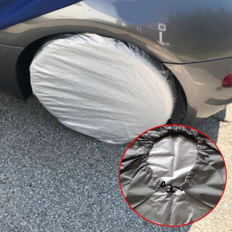 4pcs / Set Car Tire 420D Oxford Cloth Protective Cover, Diameter: 60-66cm, Width: 30cm
