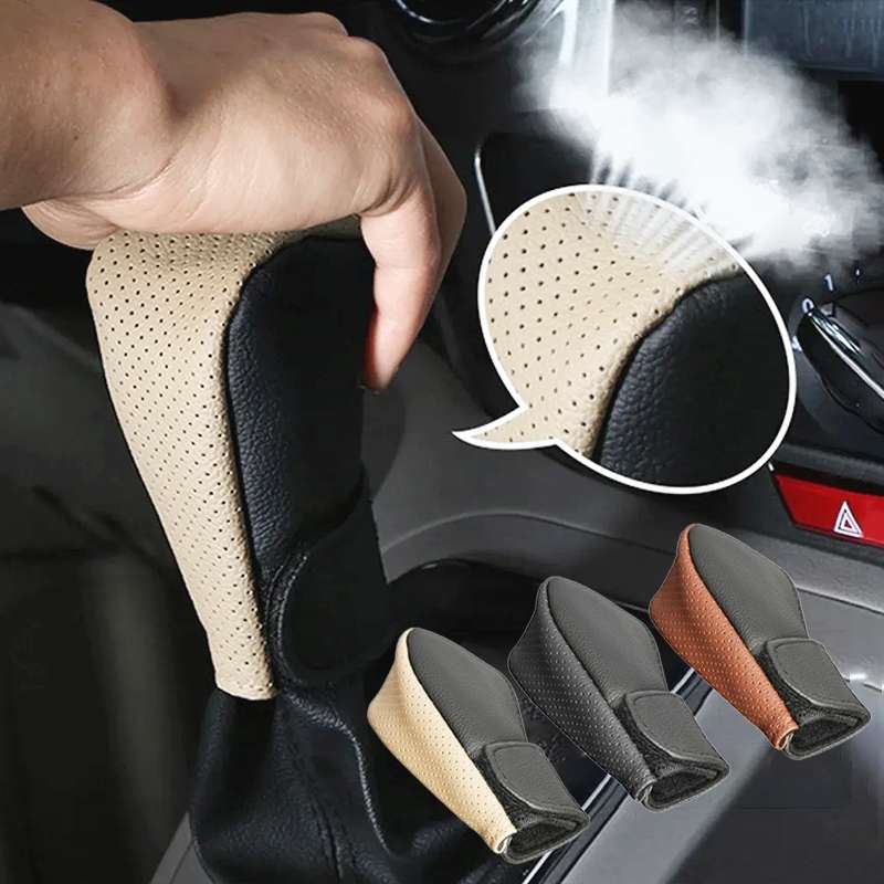 Universal Car PU Leather Gear Shift Knob Protective Cover (Black)