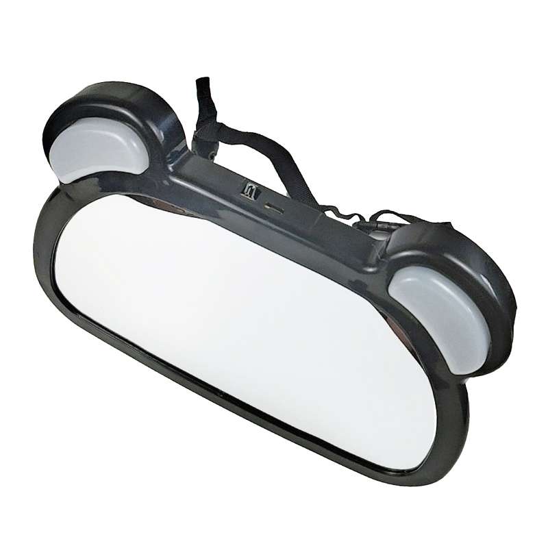 Car Baby Auxiliary Viewing Mirror with LED Remote Control Light + USB Charging