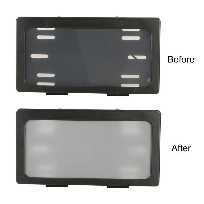 Car Single Plate Atomized License Plate Frame, US Standard