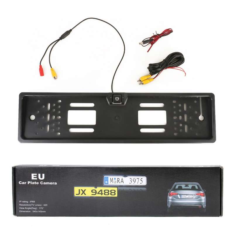 Car European License Plate Frame with Reversing Camera