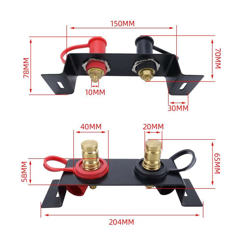 CP-5192 M10 Thick Stud Car RV Marine Battery Terminal Starter Battery Terminal Extender