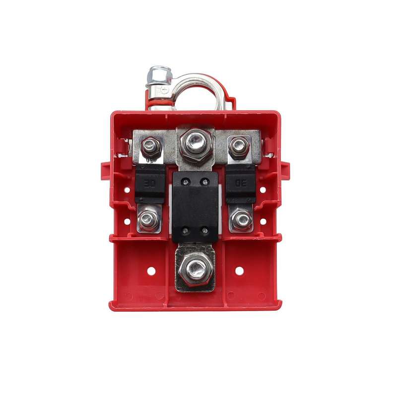 Car Positive Battery Pile Battery 400A Fuse Terminal Battery Clip Battery Terminal (Red)