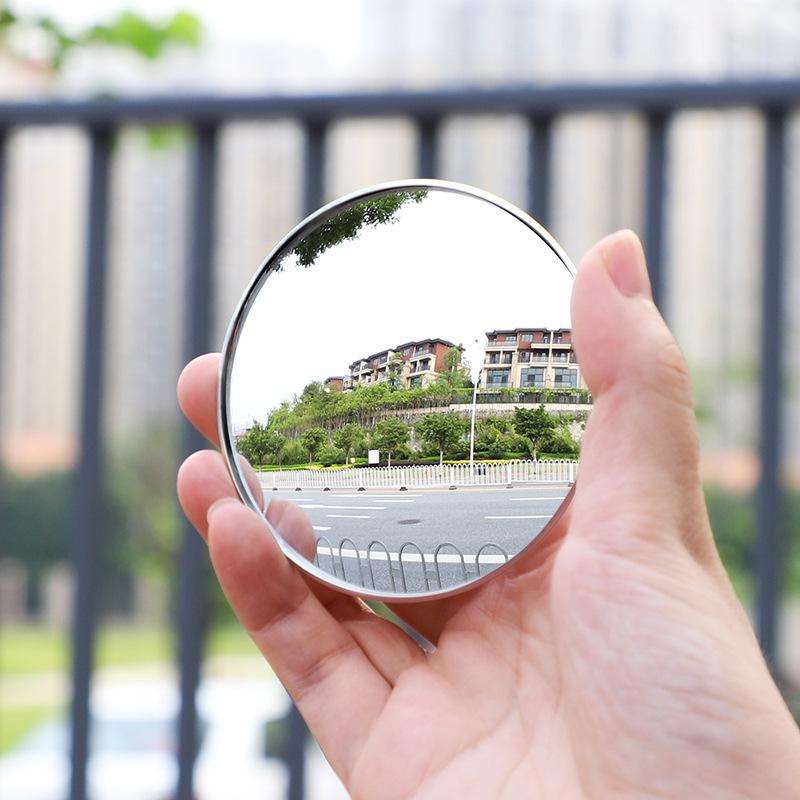 3R-020 One Pair 50mm Slim Car Blind Spot Mirror Wide-view Rear-view Mirror (Silver)