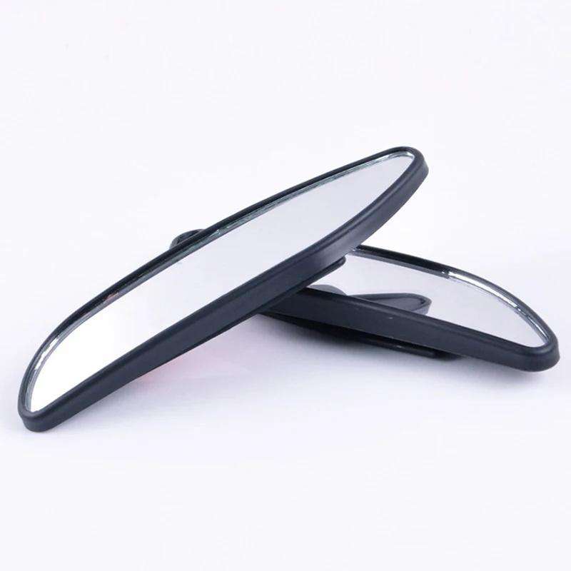 3R-060 One Pair Car Auxiliary Side View Mirror Round Blind Spot Wide Angle Mirror (Black)
