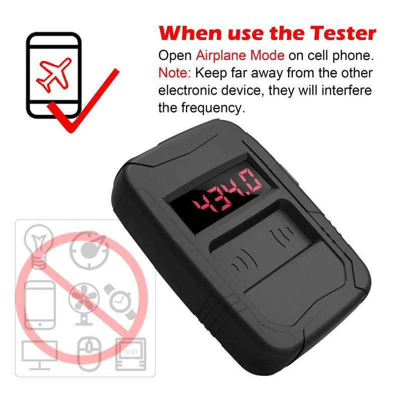 WOYO PL001 Car Remote Control Tester 10-1000MHZ RF IR Infrared Wireless Digital Frequency Tester for