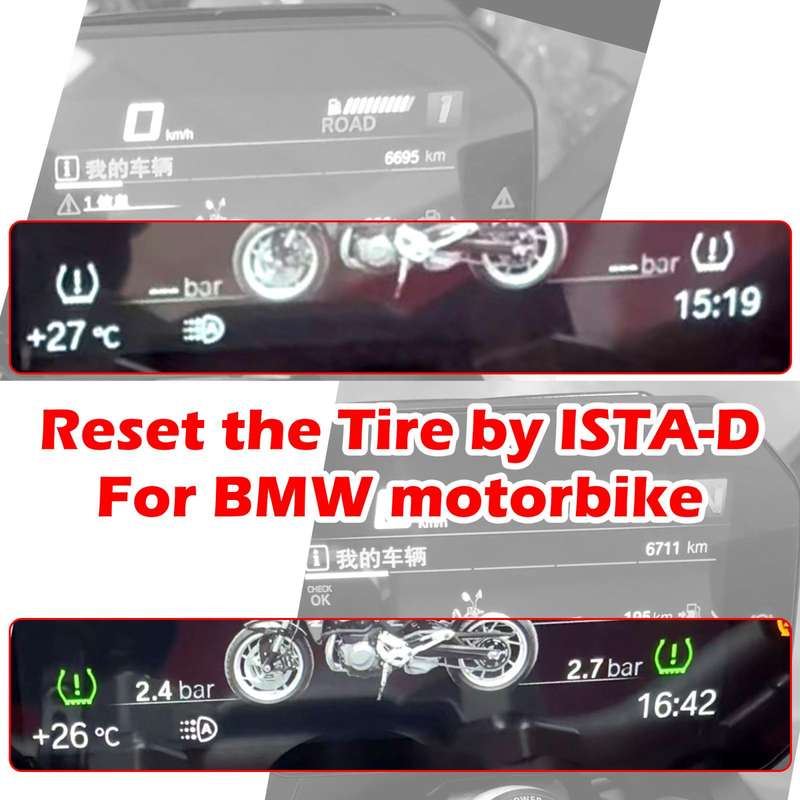 WOYO PL002 Tire Pressure Sensor Activation Tool For BMW Motorcycle (Black)