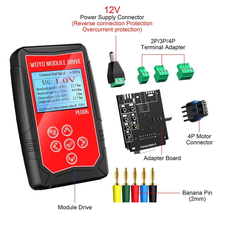 WOYO PL006 Automotive Component Sensor Offline Drive Tester for Automotive Maintenance and Inspectio