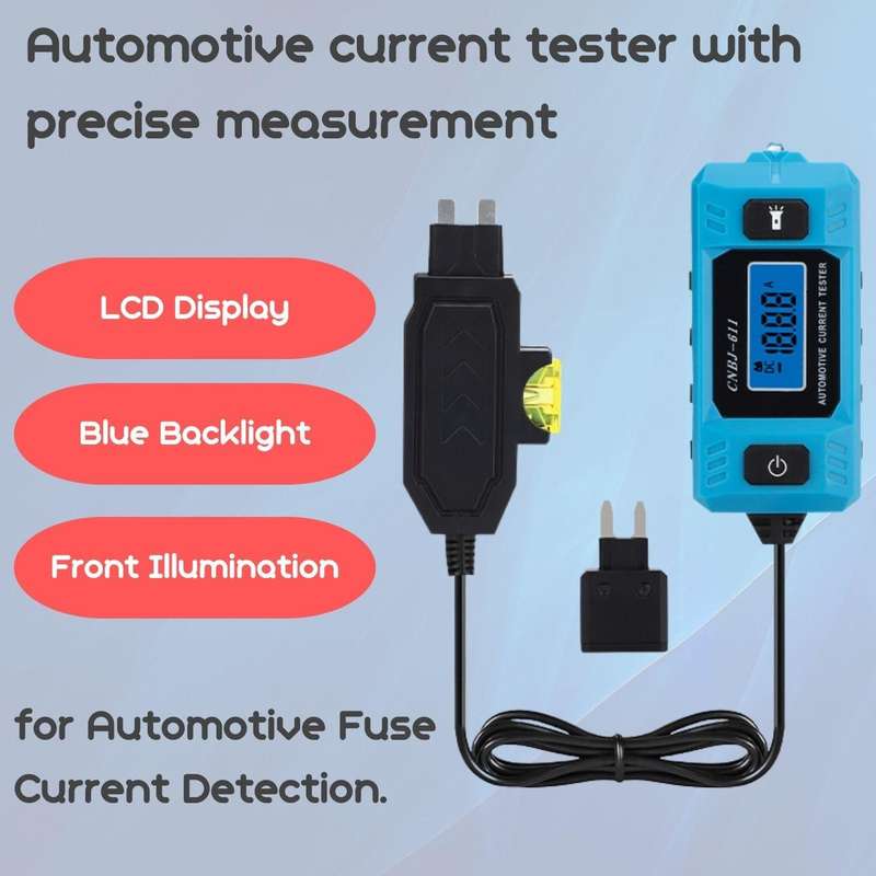CNBJ-611 Automotive LED Blade Fuse Current Tester (Blue)