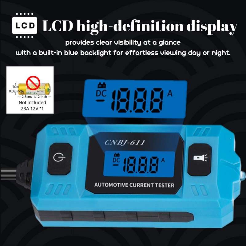 CNBJ-611 Automotive LED Blade Fuse Current Tester (Blue)