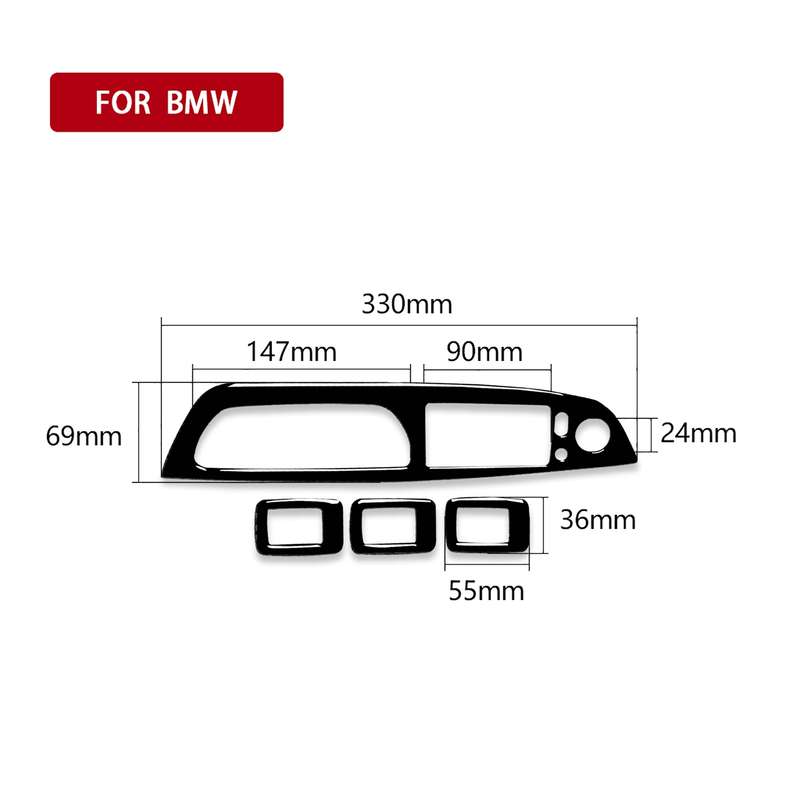 Car Right Drive Window Lift Panel + Start Button Decorative Sticker for BMW X5 E70 2008-2013 / X6 E7