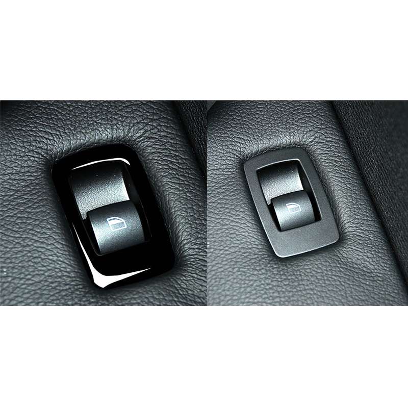 Car Right Drive Window Lift Panel + Start Button Decorative Sticker for BMW X5 E70 2008-2013 / X6 E7