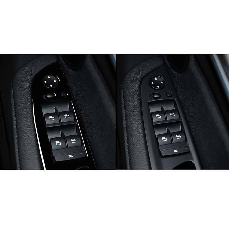 Car Right Drive Window Lift Panel + Start Button Decorative Sticker for BMW X5 E70 2008-2013 / X6 E7