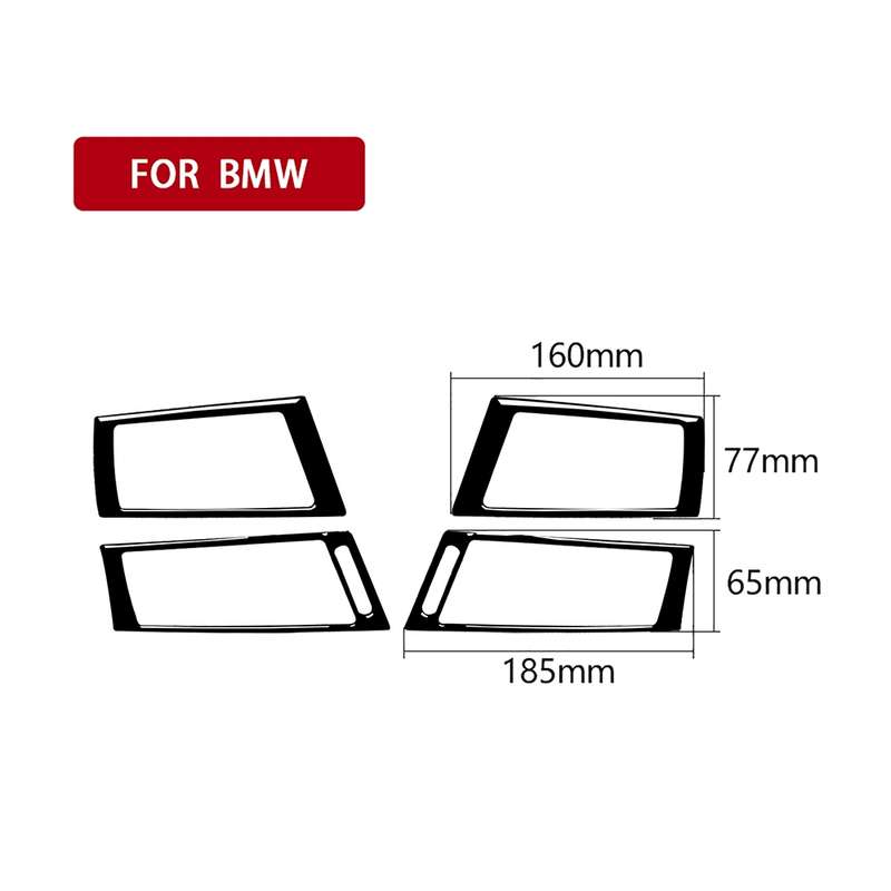 For BMW X5 E70 / X6 E71 2008-2013 Car Side Air Outlet Decorative Sticker, Left and Right Drive Unive