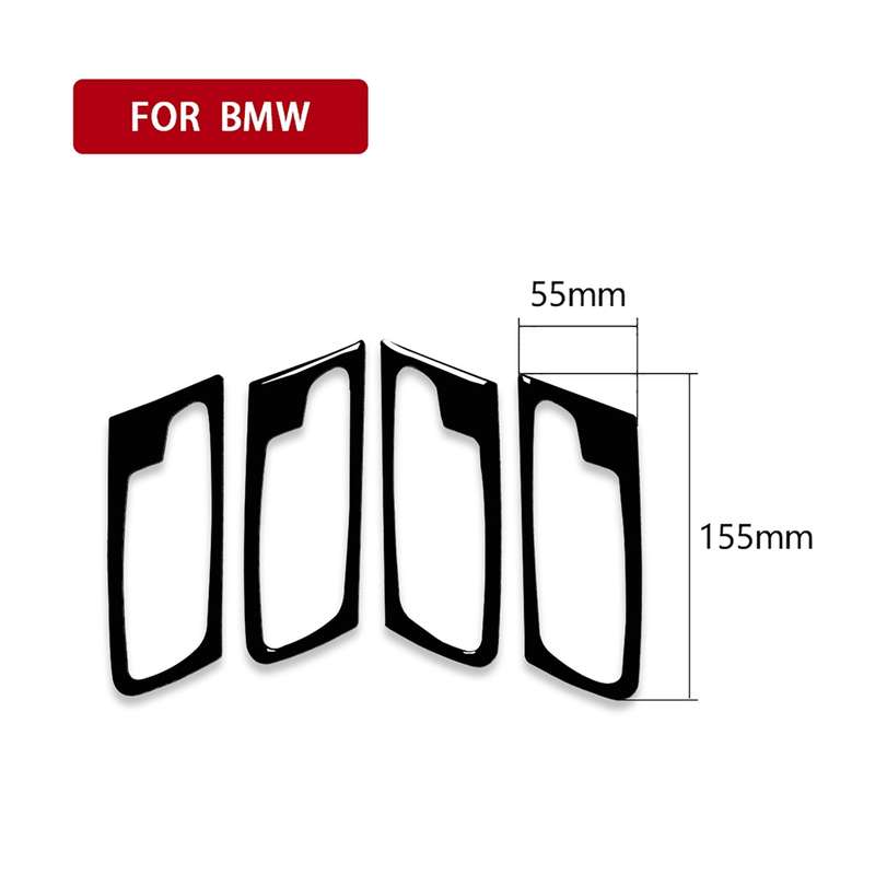 4pcs Set For BMW X5 E70 2008-2014 Car Door Handle Decorative Sticker, Left and Right Drive Universal
