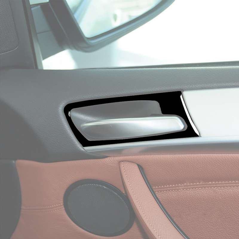4pcs Set For BMW X5 E70 2008-2014 Car Door Handle Decorative Sticker, Left and Right Drive Universal