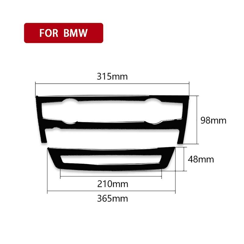 Car Air Conditioner Decorative Sticker Set for BMW E70 X5 2008-2013 / E71 X6 2009-2014, Left and Rig