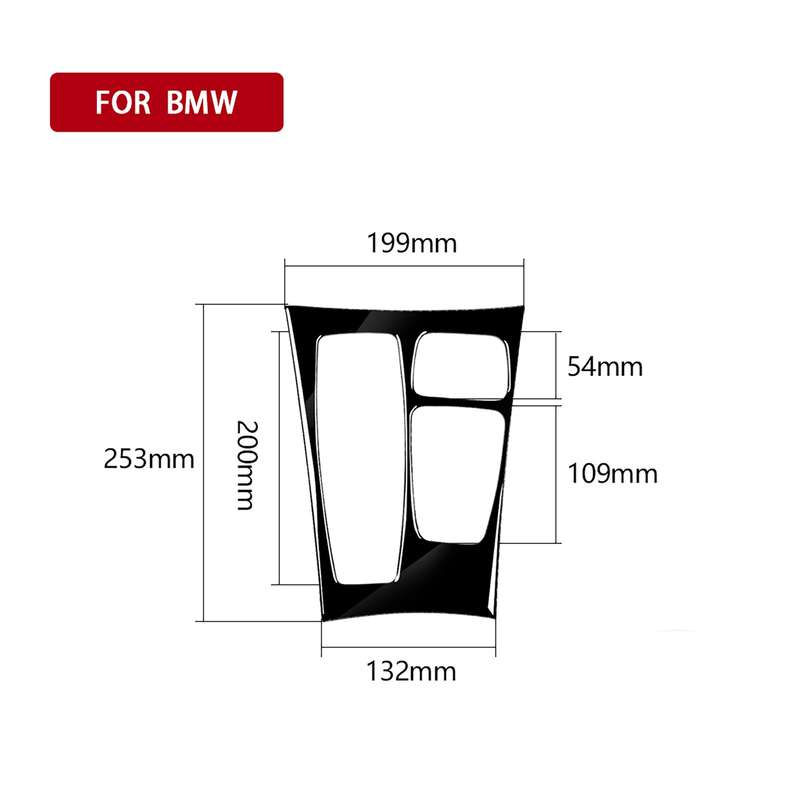 Car Left Drive Gear Panel Decorative Sticker for BMW X5 E70 2008-2013 / X6 E71 2009-2014, Basic Vers