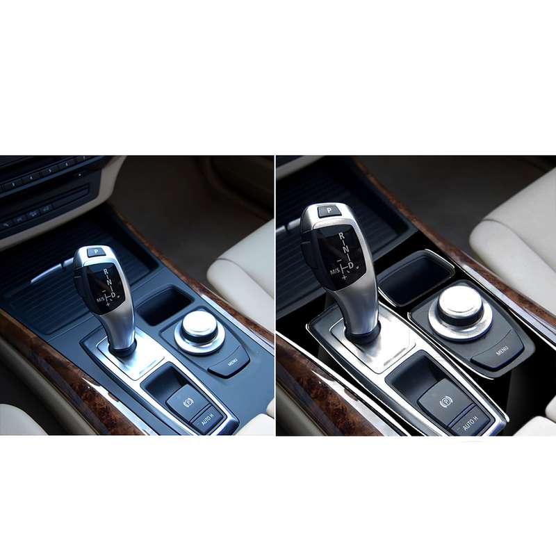 Car Left Drive Gear Panel Decorative Sticker for BMW X5 E70 2008-2013 / X6 E71 2009-2014, Basic Vers
