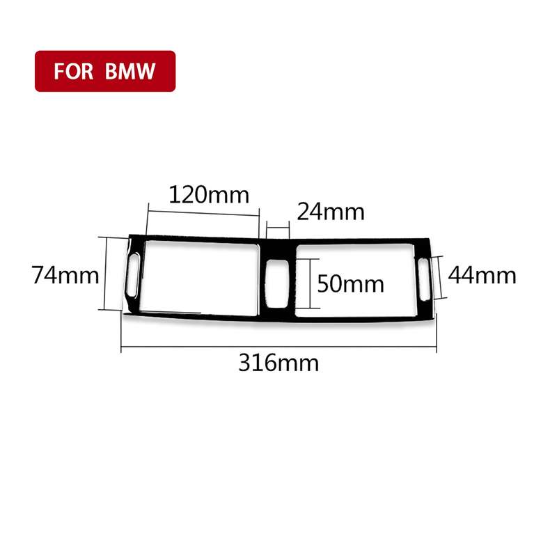 Car Middle Air Outlet Decorative Sticker for BMW X5 E70 2008-2013 / X6 E71 2009-2014, Left and Right