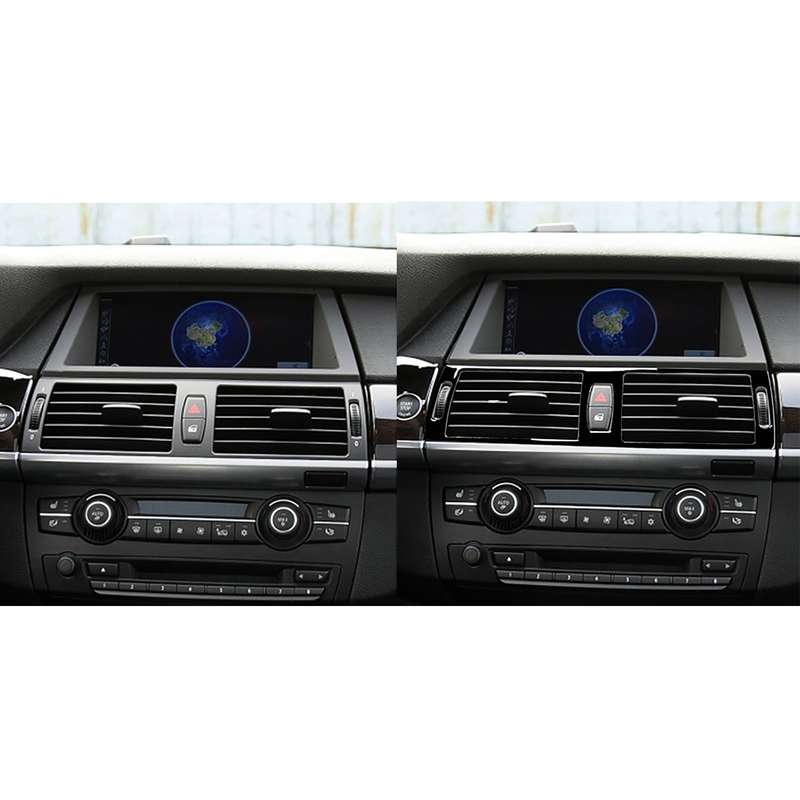 Car Middle Air Outlet Decorative Sticker for BMW X5 E70 2008-2013 / X6 E71 2009-2014, Left and Right
