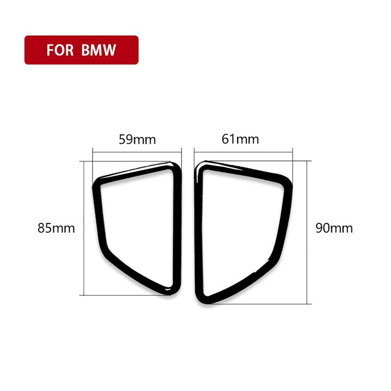 2pcs / Set Car Left Drive Dashboard Air Outlet Frame Decorative Sticker for BMW X5 E70 / X6 E71 2008