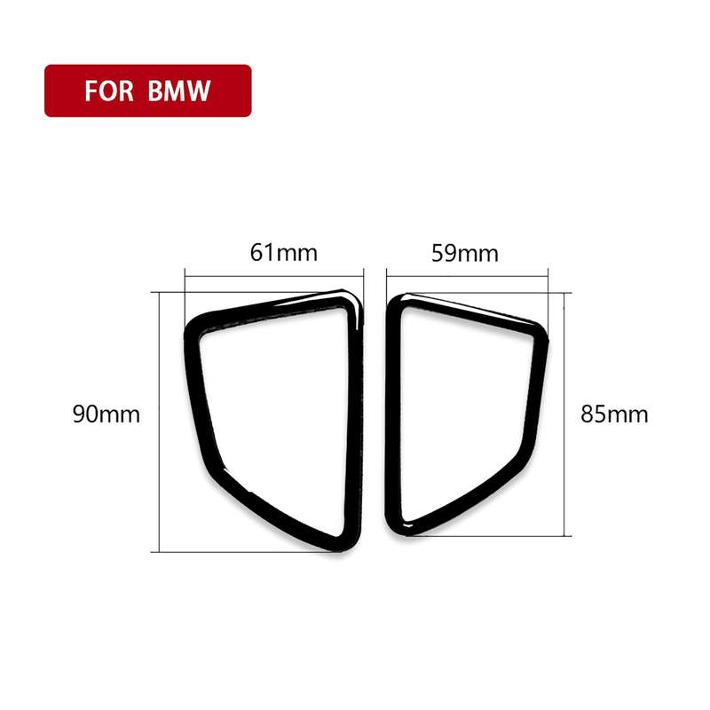 2pcs / Set Car Right Drive Dashboard Air Outlet Frame Decorative Sticker for BMW X5 E70 / X6 E71 200