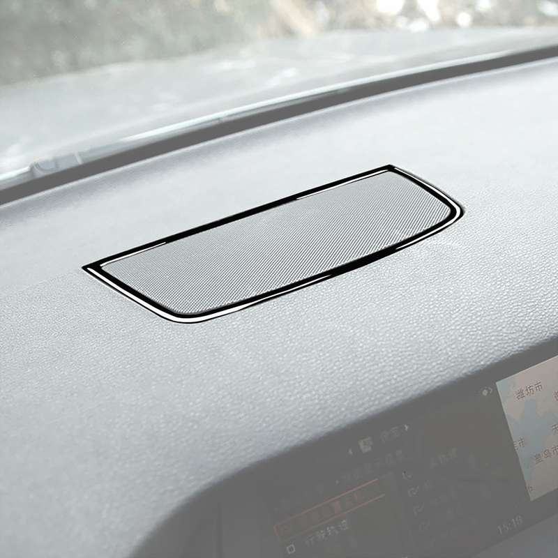 Car Dashboard Horn Frame Decorative Sticker for BMW X5 E70 / X6 E71 2008-2013, Left and Right Drive