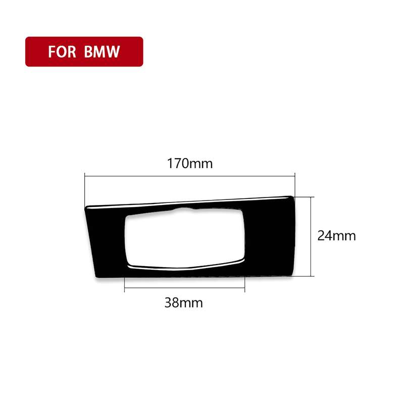 Car Left Drive Headlight Switch Panel Decorative Sticker for BMW E70 X5 / E71 X6 2008-2013(Black)