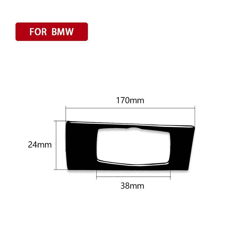 Car Right Drive Headlight Switch Panel Decorative Sticker for BMW E70 X5 / E71 X6 2008-2013(Black)