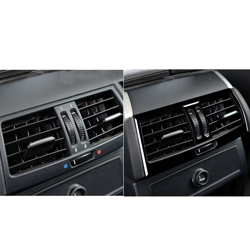 Car Rear Seat Air Vent Type B Decorative Sticker for BMW E70 X5 / E71 X6 2009-2013, Left and Right D