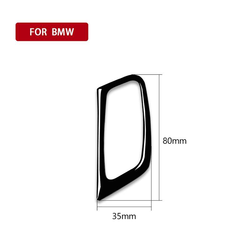 Car Left Drive Key Hole Decorative Sticker for BMW E70 X5 / E71 X6 2009-2013(Black)