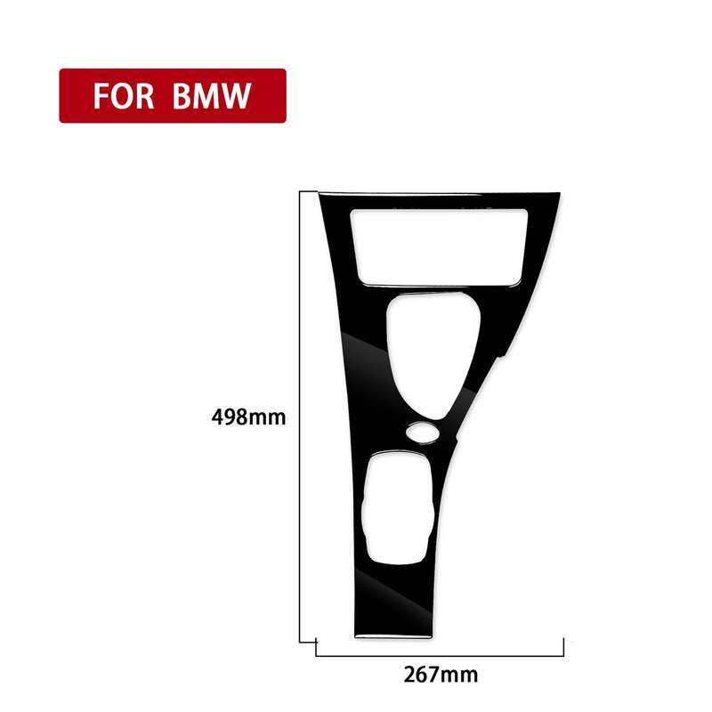 Car Right Drive Gear Panel Decorative Sticker for BMW M3 07-13 E92(Black)