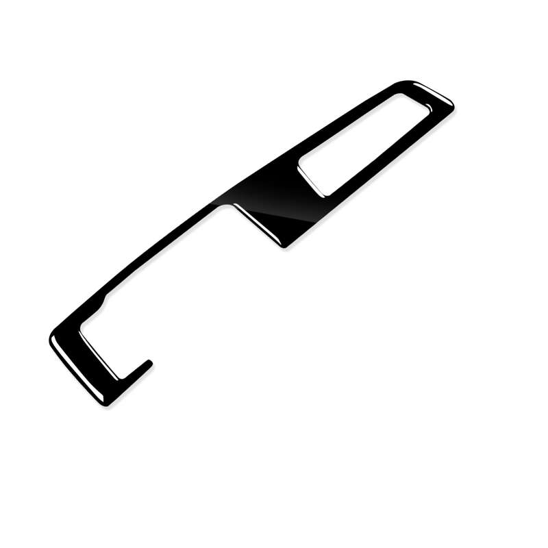 Car Right Drive Gear Panel Double Key Decorative Sticker for BMW Series 5 F10 2011-2017(Black)