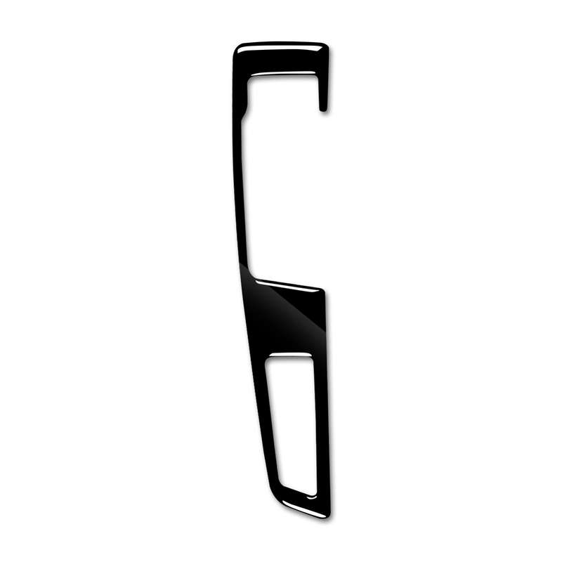 Car Left Drive Gear Panel Double Key Decorative Sticker for BMW Series 5 F10 2011-2017(Black)