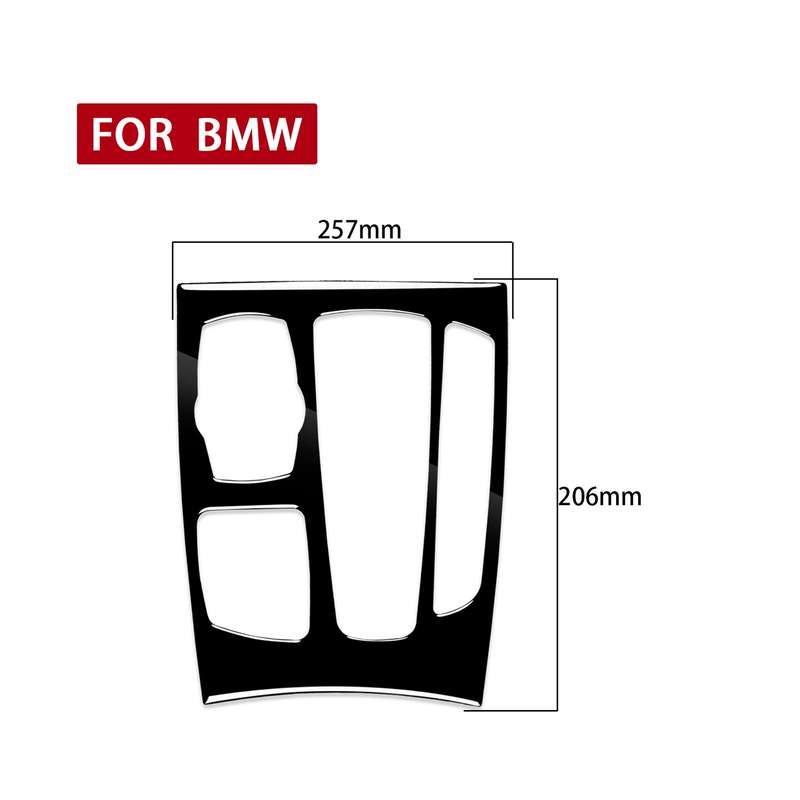 Car Right Drive Gear Panel Decorative Sticker for BMW X5 / X6 F15 F16 2014-2017(Black)