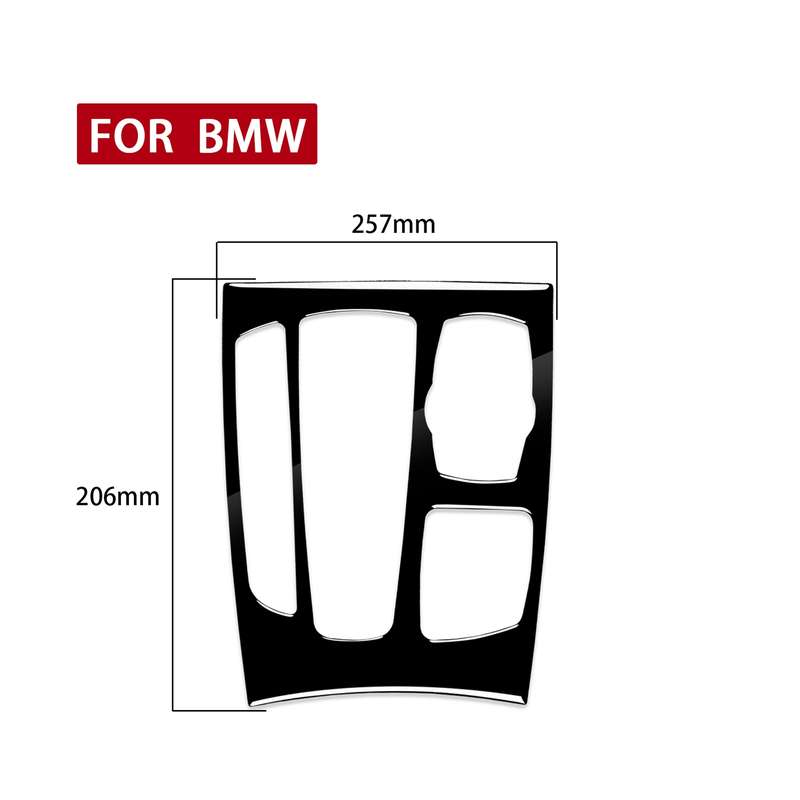 Car Left Drive Gear Panel Decorative Sticker for BMW X5 / X6 F15 F16 2014-2017(Black)