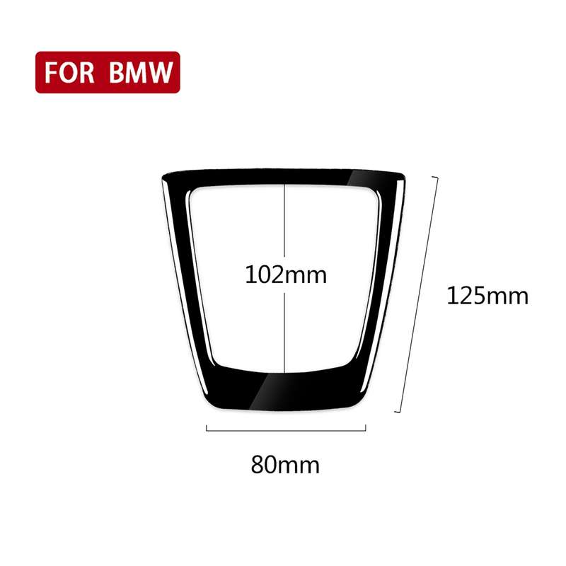 Car Gear Panel Decorative Sticker for BMW Z4 2009-2015, Left and Right Drive Universal(Black)