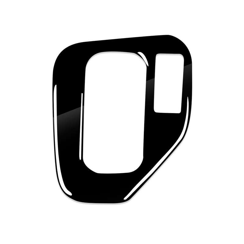 Car Right Drive Gear Panel Decorative Sticker for BMW Series 5 E39 1995-2003(Black)