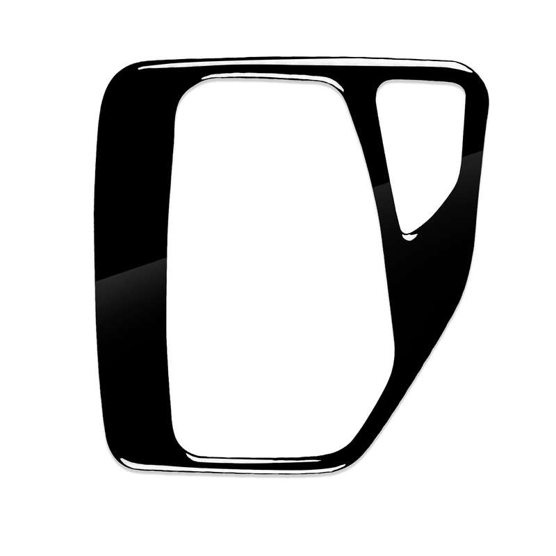 Car Right Drive Gear Panel Decorative Sticker for BMW X1 E84 2011-2015(Black)