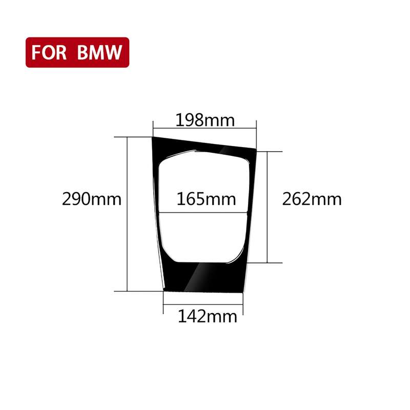 Car Left Drive Gear Panel Decorative Sticker for BMW Series 3 G20 G28 325Li 330d 335 2019-2020(Black