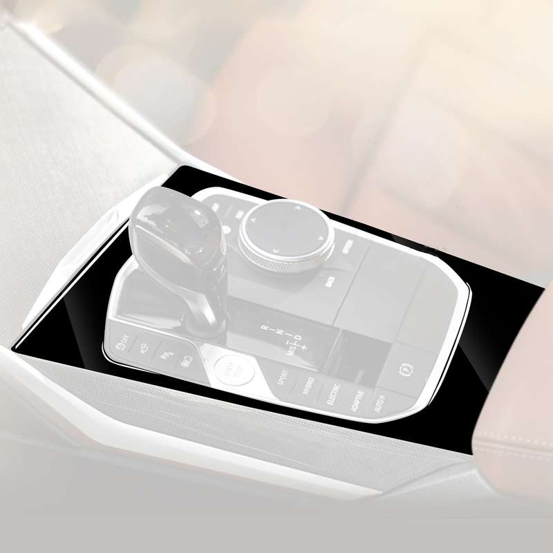 Car Left Drive Gear Panel Decorative Sticker for BMW Series 3 G20 G28 325Li 330d 335 2019-2020(Black