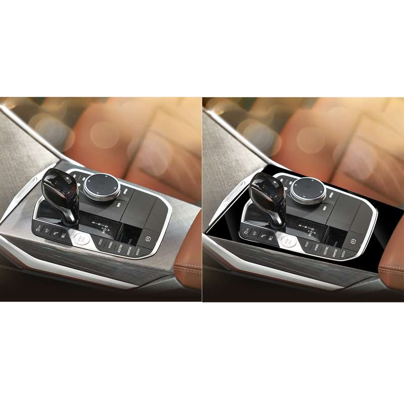 Car Left Drive Gear Panel Decorative Sticker for BMW Series 3 G20 G28 325Li 330d 335 2019-2020(Black